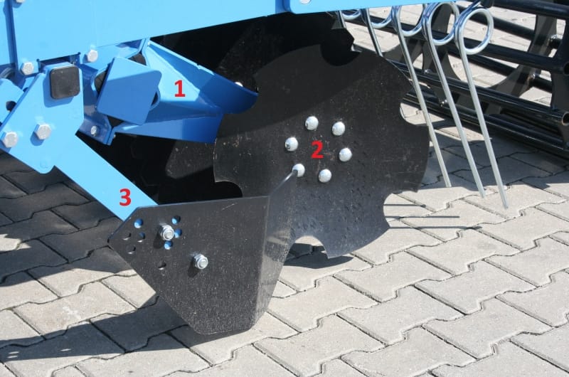 Skivharv med gummiskydd och hydrauliskjustering av arbetsdjupet - Bild 5
