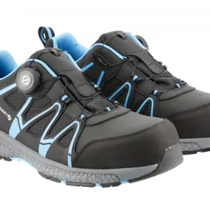 SCHMUTTER skyddssko LACE SYSTEM S1P SRC mörkgrå/blå