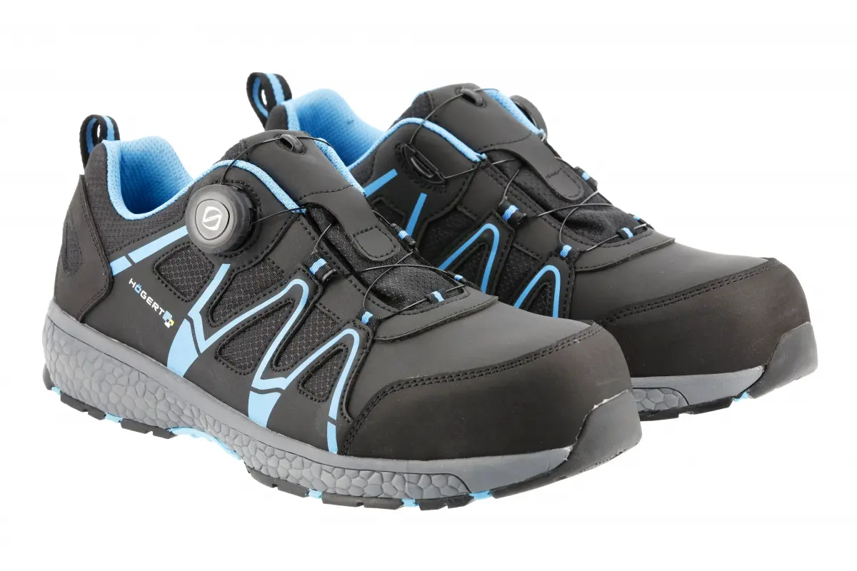 SCHMUTTER skyddssko LACE SYSTEM S1P SRC mörkgrå/blå